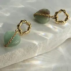 Boucles d'oreilles aventurine